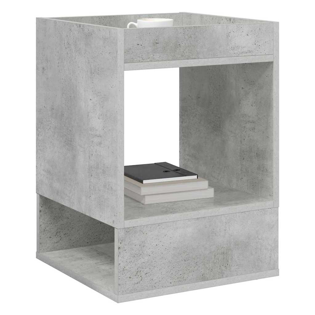 vidaXL End Table Σκυρόδεμα Γκρι 40 x 40 x 56 εκ. Επεξεργασμένο ξύλο