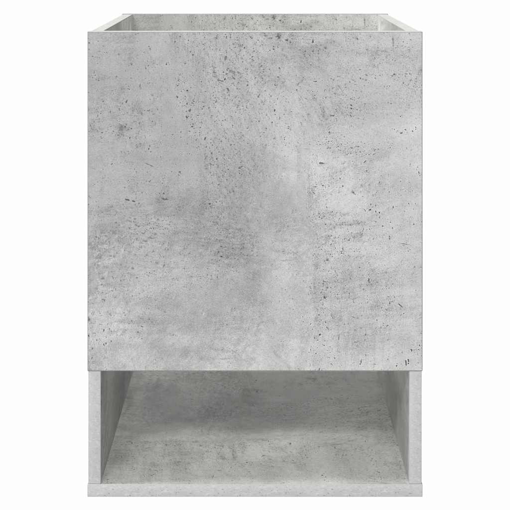 vidaXL End Table Σκυρόδεμα Γκρι 40 x 40 x 56 εκ. Επεξεργασμένο ξύλο