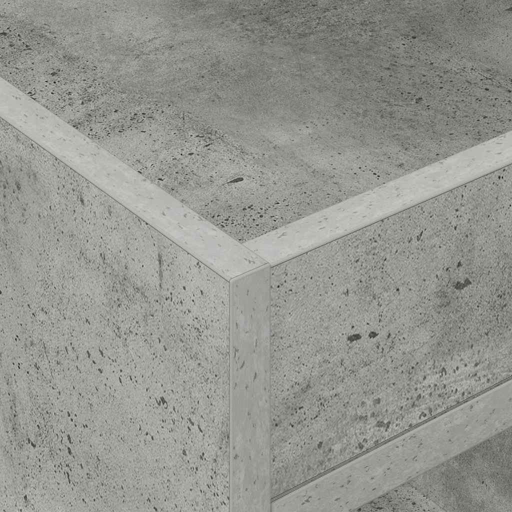 vidaXL End Table 2 pcs Σκυρόδεμα Γκρι 40 x 40 x 56 εκ.