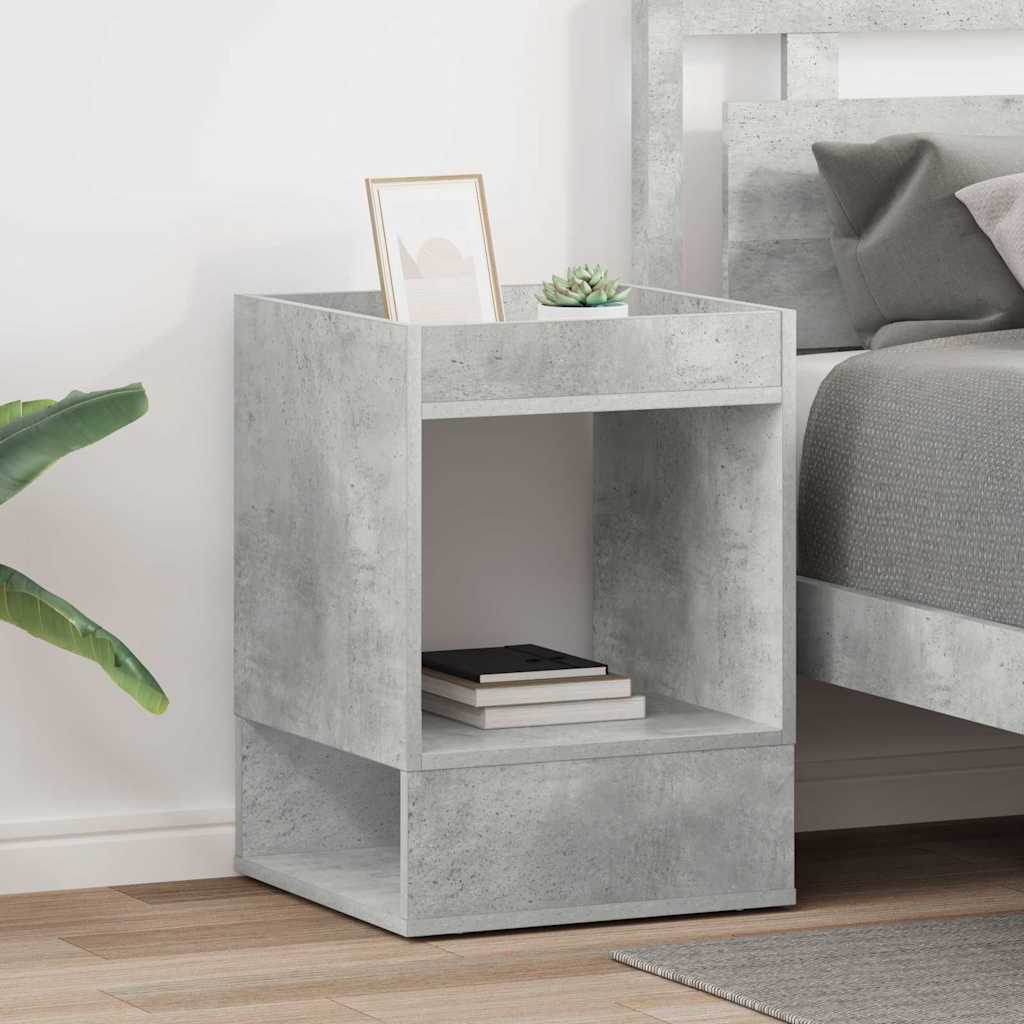 vidaXL End Table 2 pcs Σκυρόδεμα Γκρι 40 x 40 x 56 εκ.