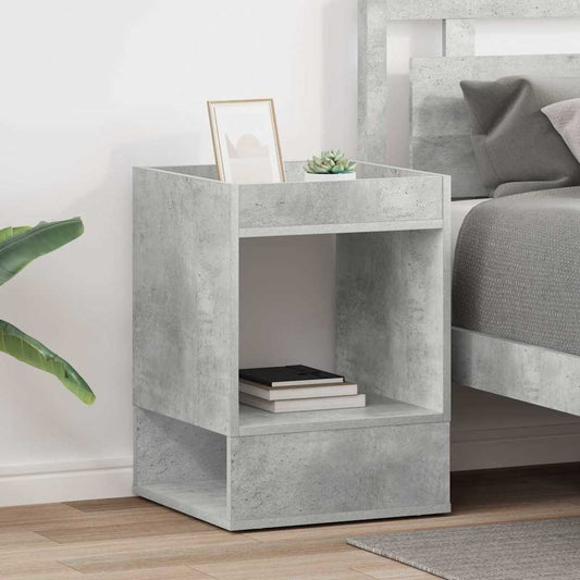 vidaXL End Table 2 pcs Σκυρόδεμα Γκρι 40 x 40 x 56 εκ.