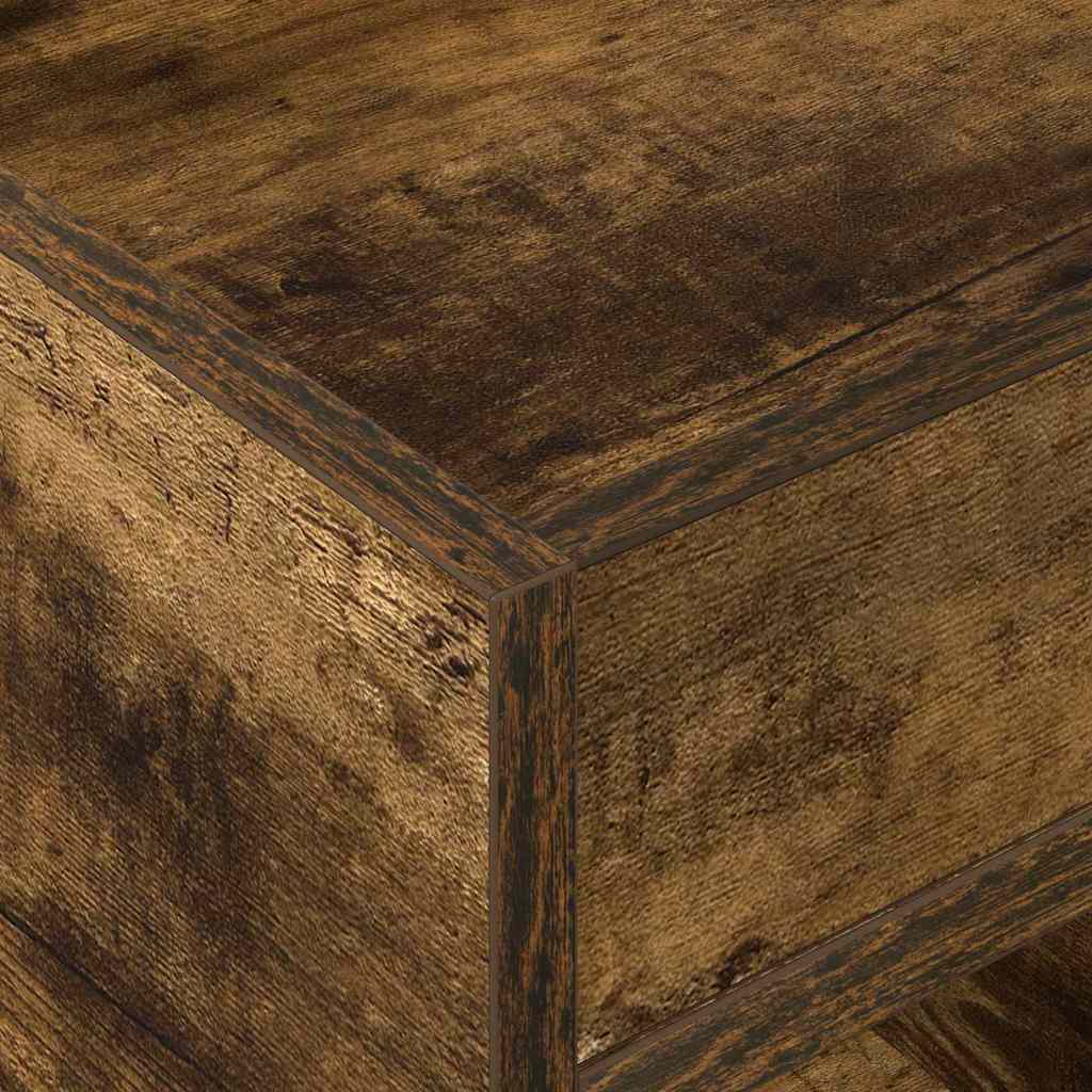 vidaXL End Table Καπνιστό Δρύς 40 x 40 x 56 εκ. Επεξεργασμένο ξύλο