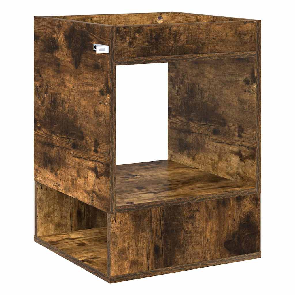 vidaXL End Table Καπνιστό Δρύς 40 x 40 x 56 εκ. Επεξεργασμένο ξύλο