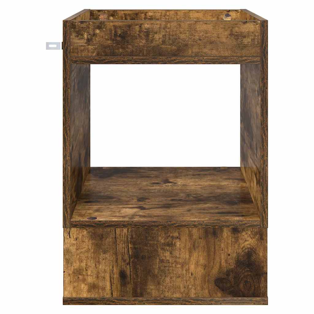 vidaXL End Table Καπνιστό Δρύς 40 x 40 x 56 εκ. Επεξεργασμένο ξύλο