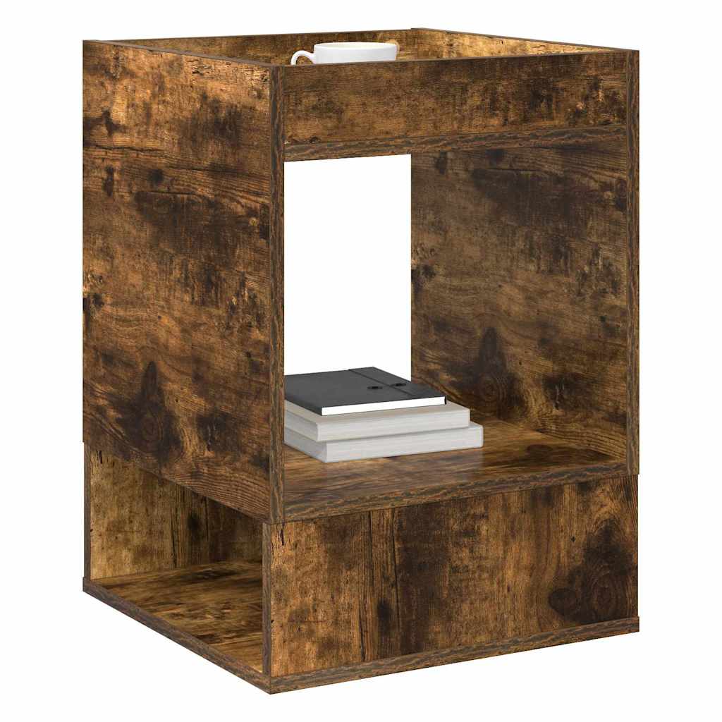 vidaXL End Table Καπνιστό Δρύς 40 x 40 x 56 εκ. Επεξεργασμένο ξύλο