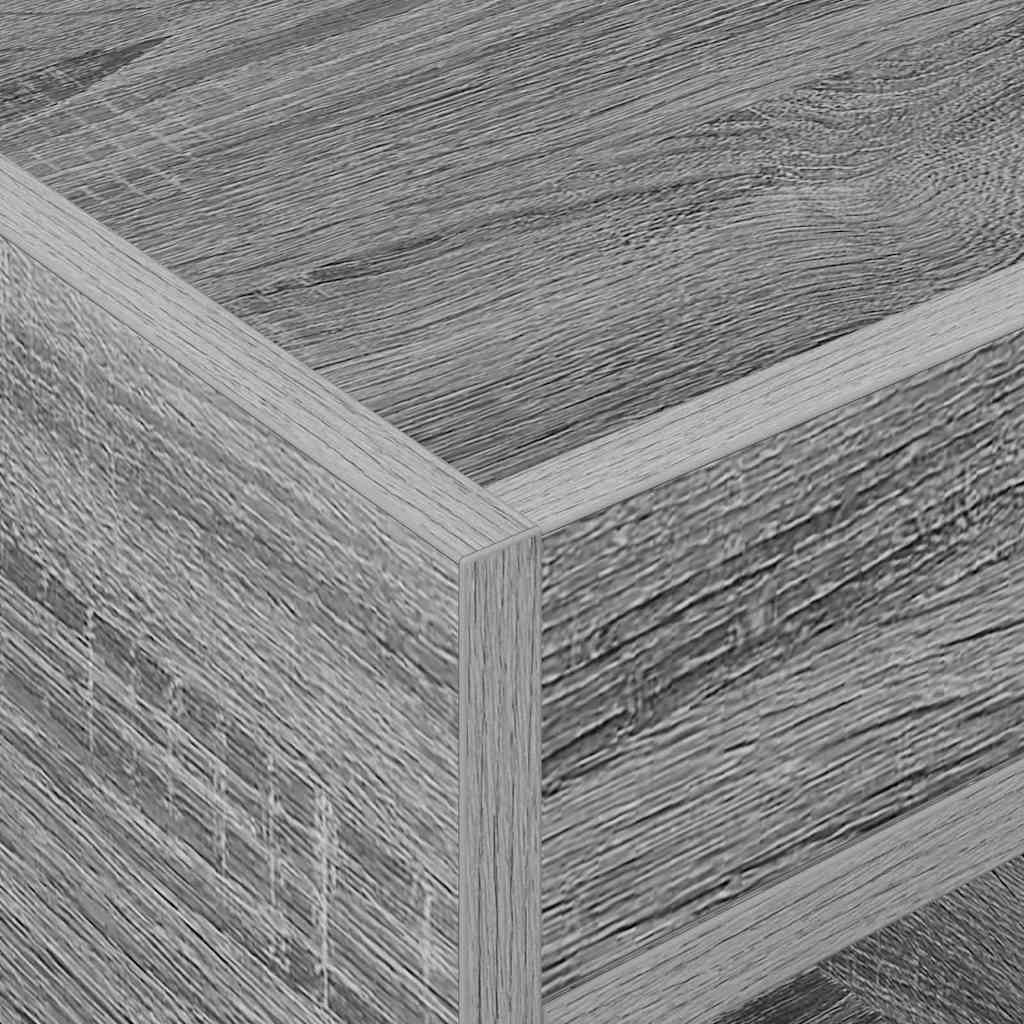 vidaXL End Table Γκρίζο Σονομα 40 x 40 x 56 εκ. Επεξεργασμένο ξύλο