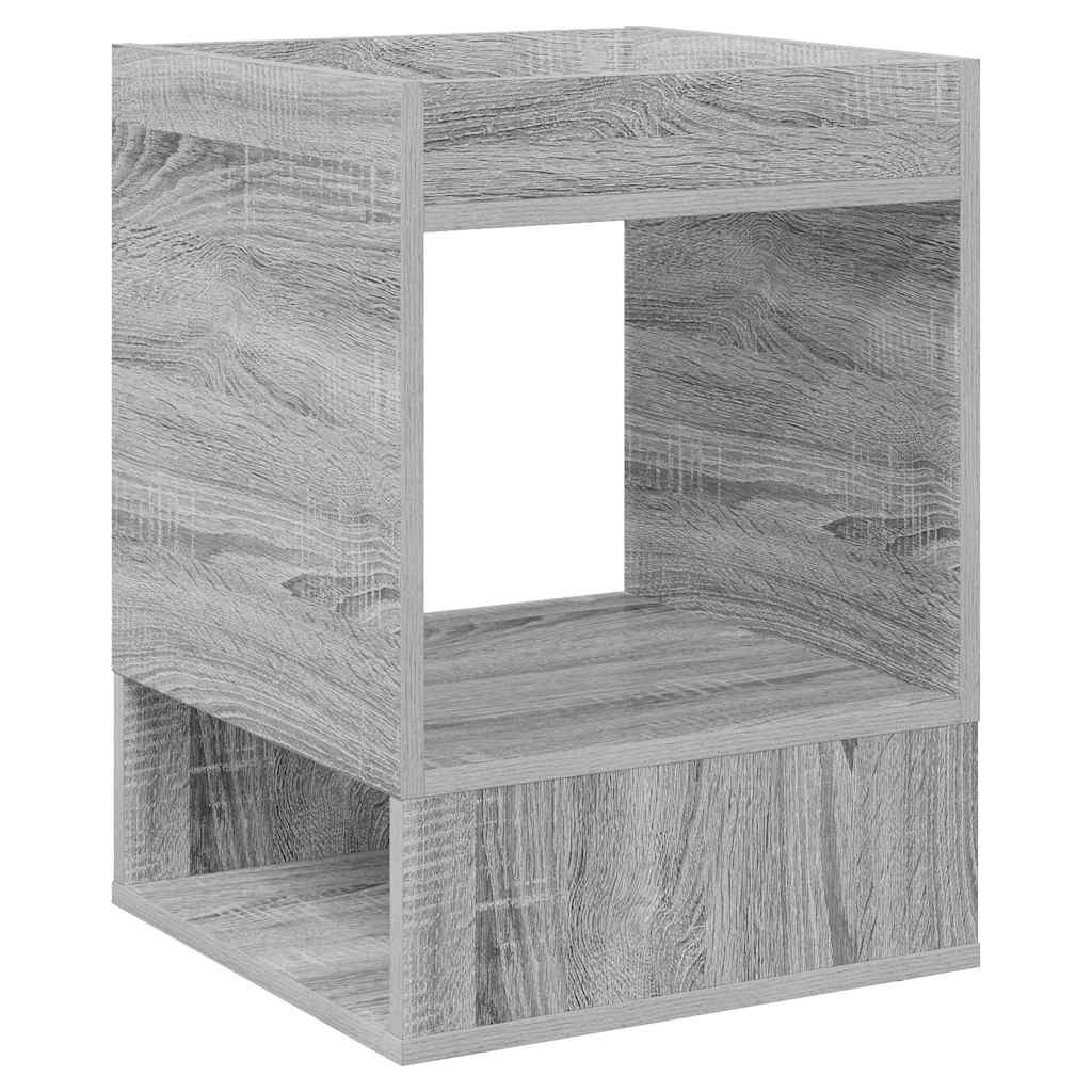 vidaXL End Table Γκρίζο Σονομα 40 x 40 x 56 εκ. Επεξεργασμένο ξύλο