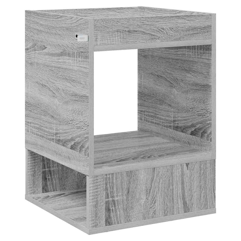 vidaXL End Table Γκρίζο Σονομα 40 x 40 x 56 εκ. Επεξεργασμένο ξύλο
