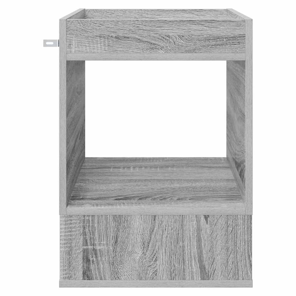 vidaXL End Table Γκρίζο Σονομα 40 x 40 x 56 εκ. Επεξεργασμένο ξύλο