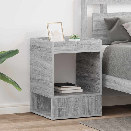 vidaXL End Table 2 pcs Γκρίζο Σονομα 40 x 40 x 56 εκ.