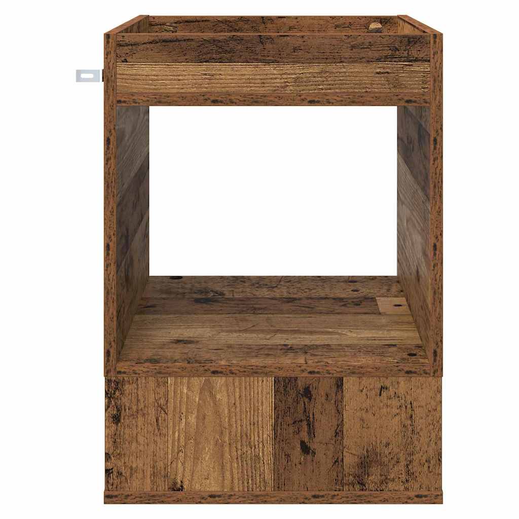 vidaXL End Table Παλιό ξύλο 40 x 40 x 56 εκ. Επεξεργασμένο ξύλο