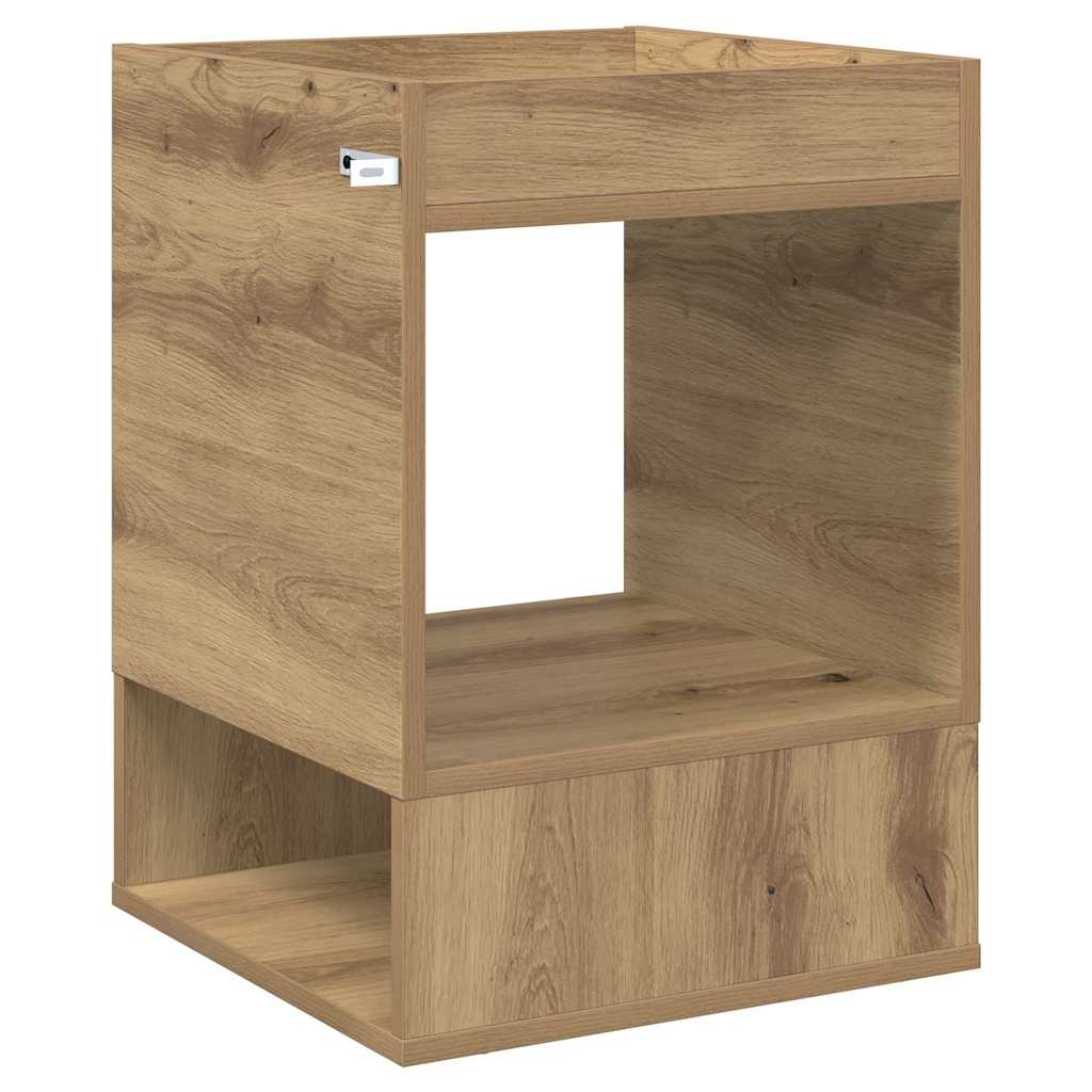 vidaXL End Table Artisan Oak 40 x 40 x 56 εκ. Επεξεργασμένο ξύλο