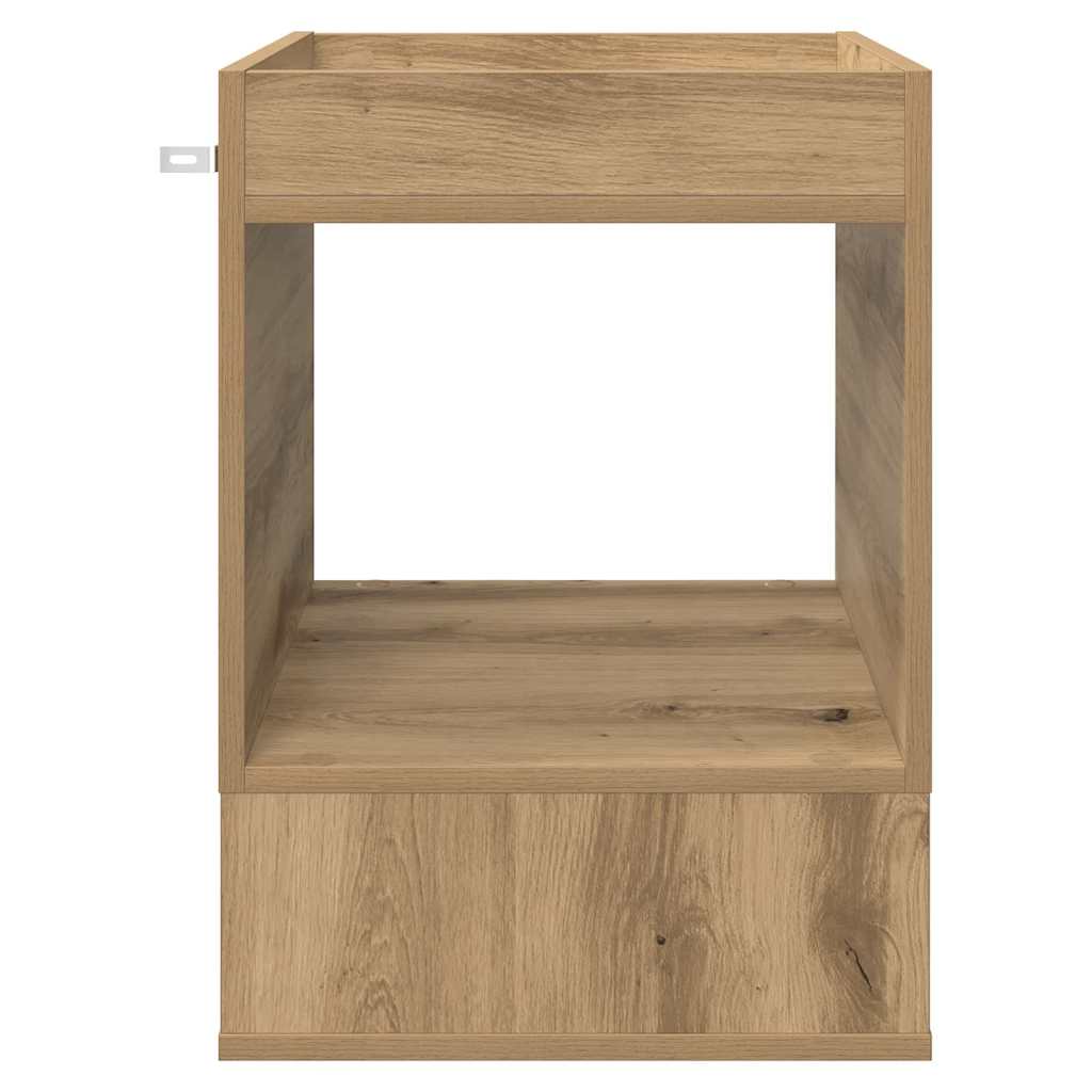 vidaXL End Table Artisan Oak 40 x 40 x 56 εκ. Επεξεργασμένο ξύλο