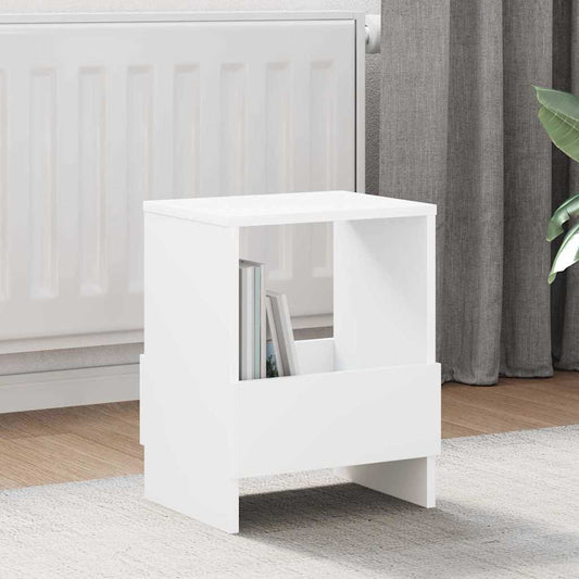 vidaXL Ράφι Περιοδικών Λευκό 35 x 30 x 45 εκ.
