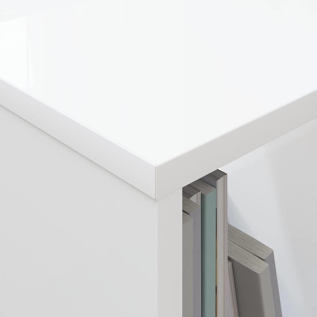 vidaXL Ράφι Περιοδικών 2 pcs Λευκό 35 x 30 x 45 εκ.