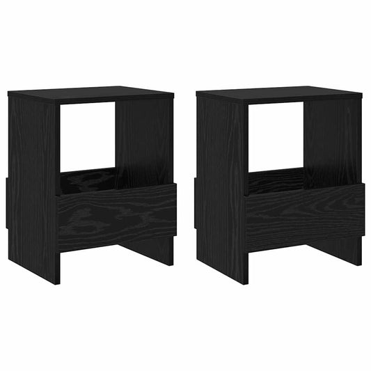 vidaXL Ράφι Περιοδικών 2 pcs Μαύρη Οξυά 35 x 30 x 45 εκ.
