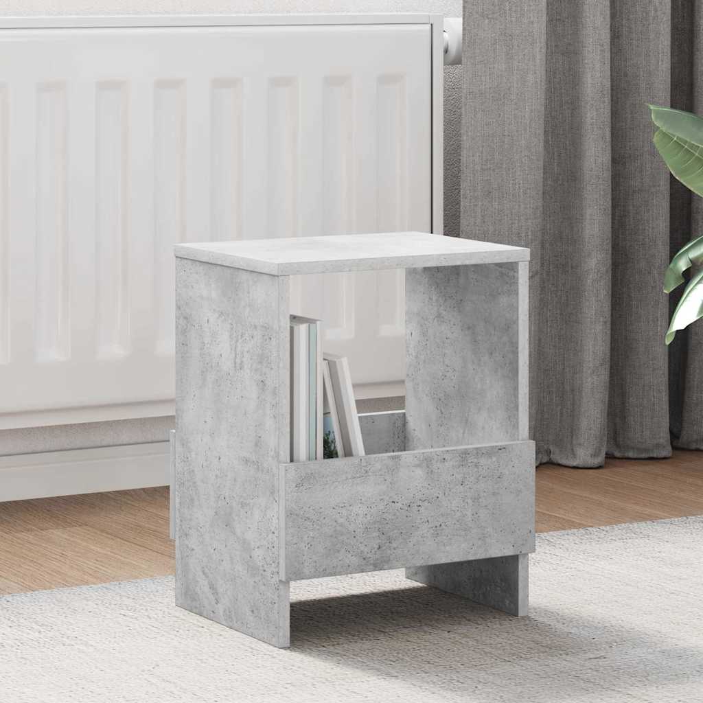 vidaXL Ράφι Περιοδικών 2 pcs Σκυρόδεμα Γκρι 35 x 30 x 45 εκ.