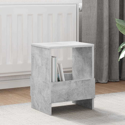 vidaXL Ράφι Περιοδικών 2 pcs Σκυρόδεμα Γκρι 35 x 30 x 45 εκ.