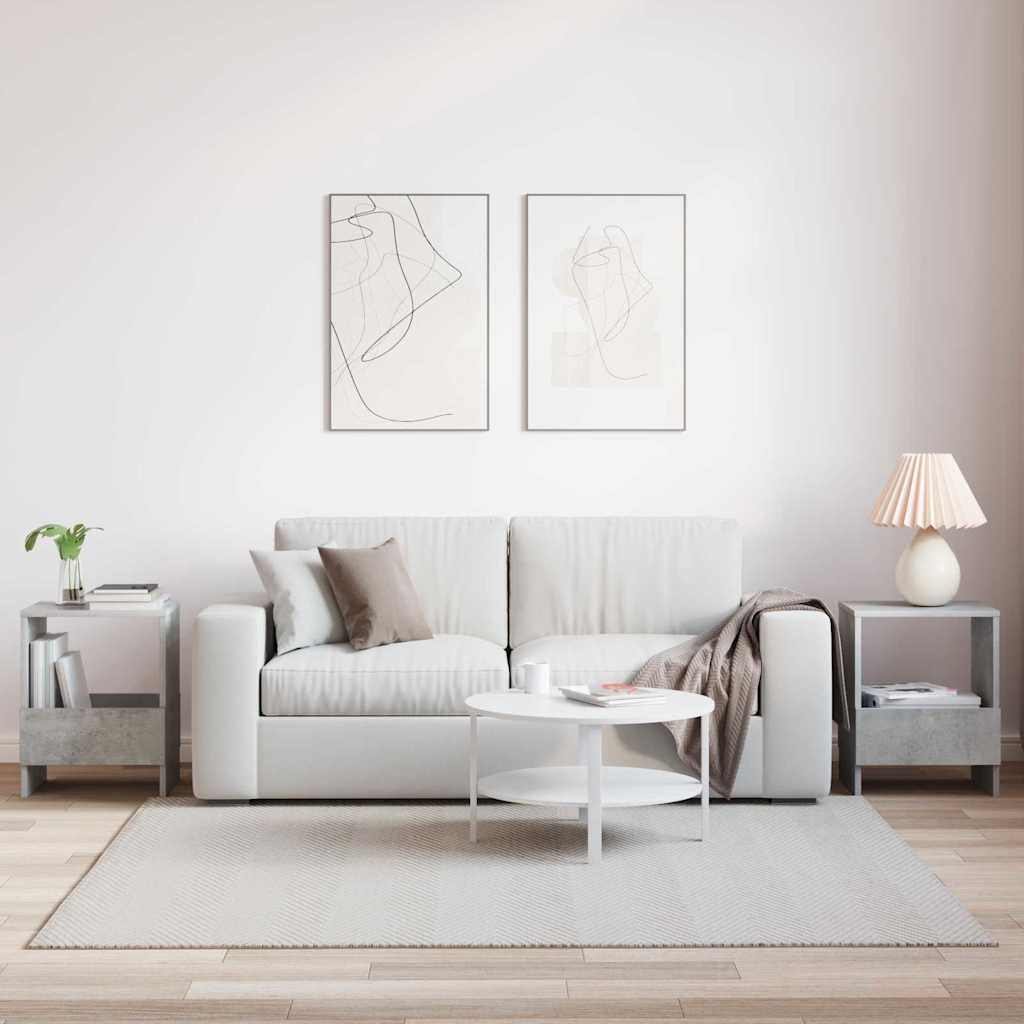 vidaXL Ράφι Περιοδικών 2 pcs Σκυρόδεμα Γκρι 35 x 30 x 45 εκ.