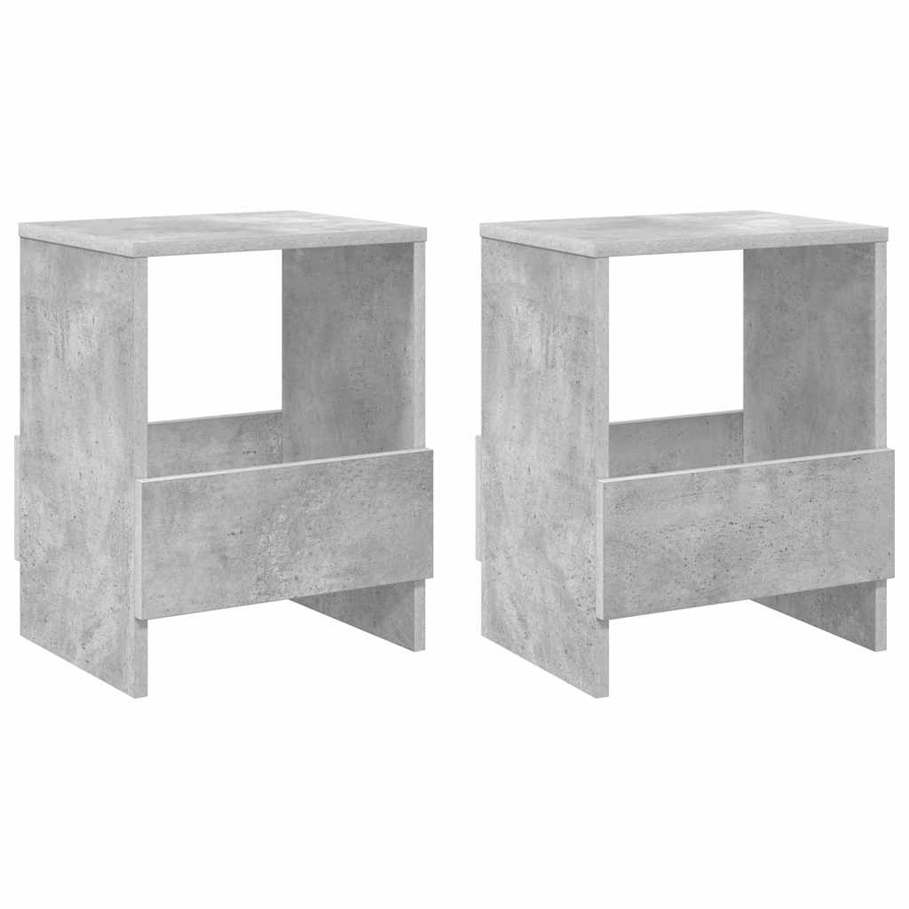vidaXL Ράφι Περιοδικών 2 pcs Σκυρόδεμα Γκρι 35 x 30 x 45 εκ.