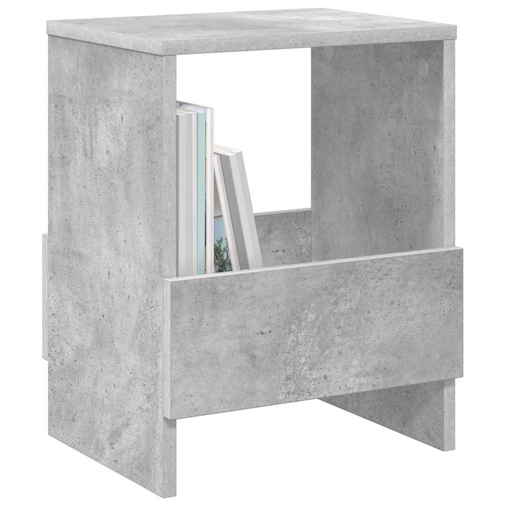 vidaXL Ράφι Περιοδικών 2 pcs Σκυρόδεμα Γκρι 35 x 30 x 45 εκ.