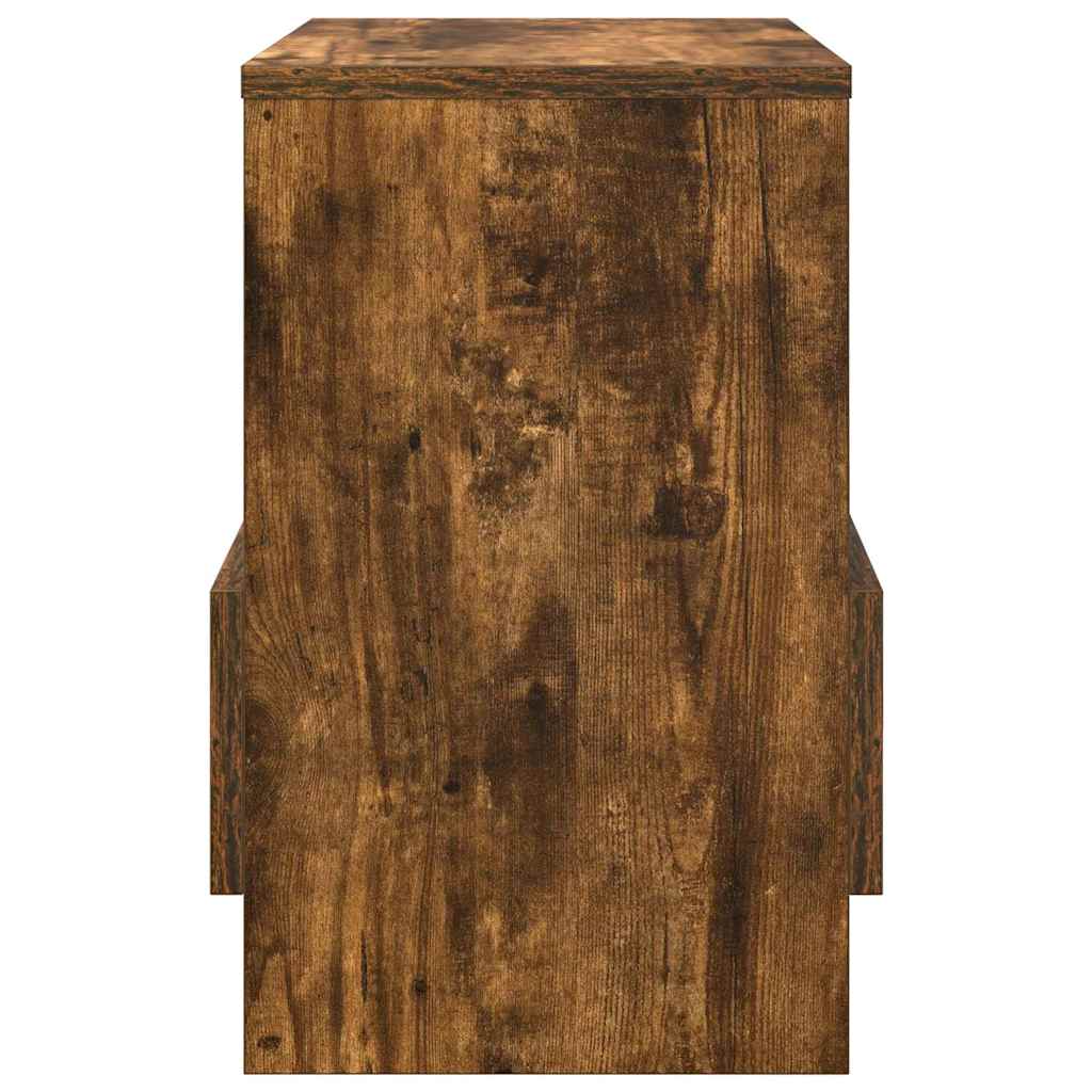 vidaXL Ράφι Περιοδικών Καπνιστό Δρύς 35 x 30 x 45 εκ.