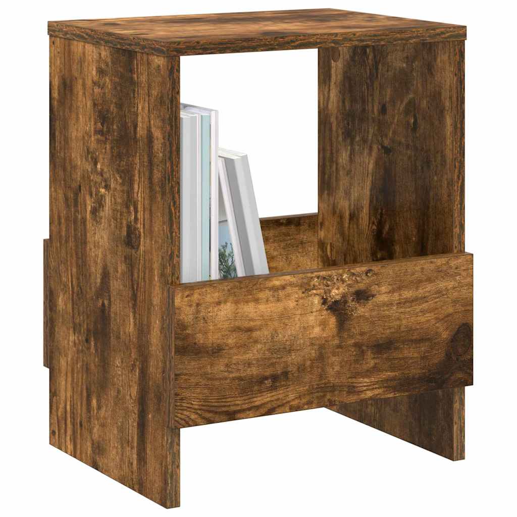 vidaXL Ράφι Περιοδικών 2 pcs Καπνιστό Δρύς 35 x 30 x 45 εκ.
