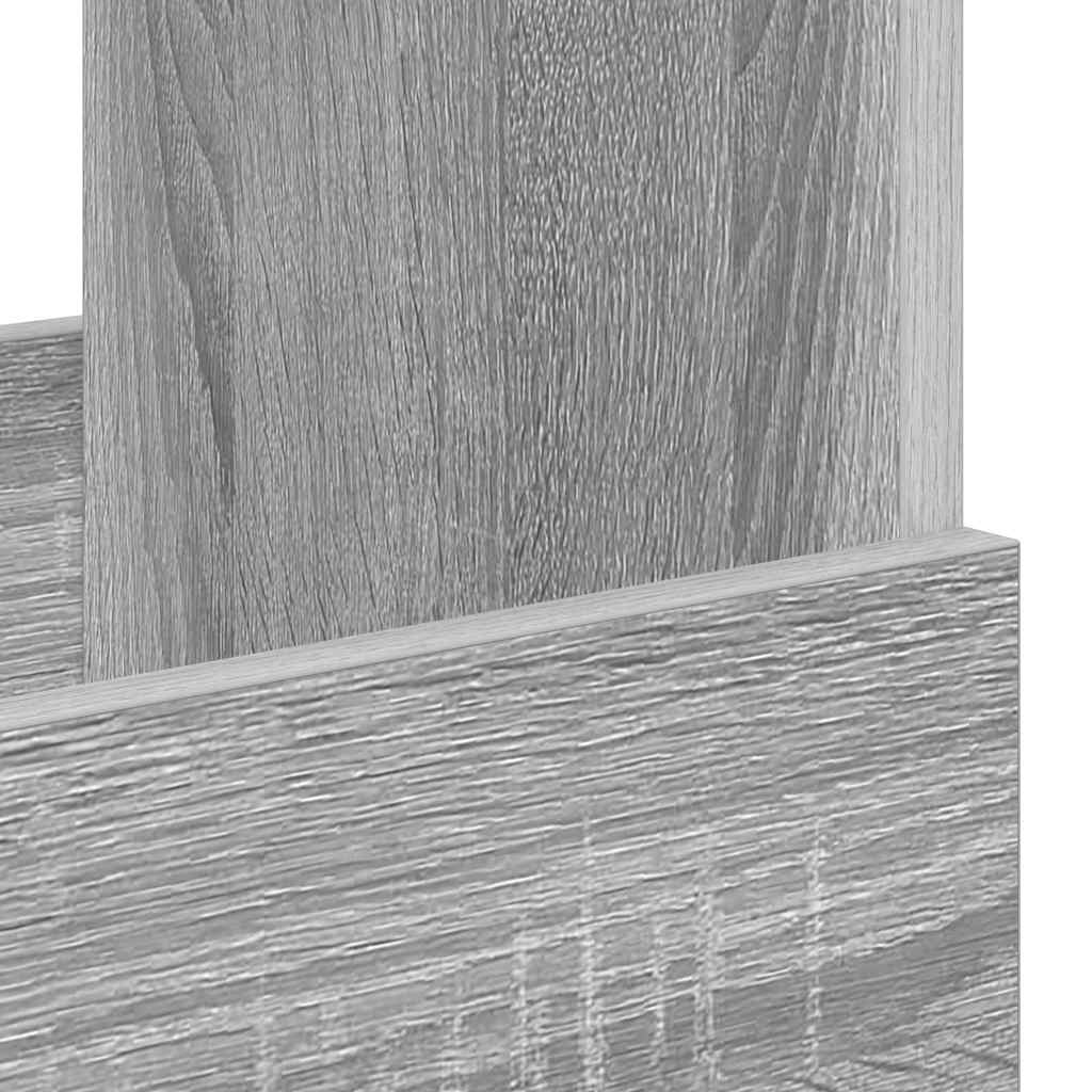 vidaXL Ράφι Περιοδικών 2 pcs Γκρίζο Σονομα 35 x 30 x 45 εκ.