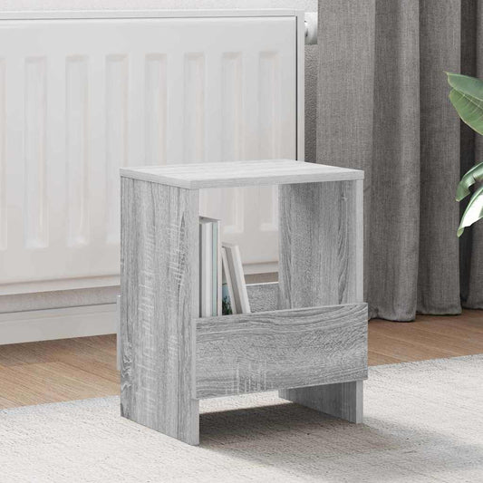 vidaXL Ράφι Περιοδικών 2 pcs Γκρίζο Σονομα 35 x 30 x 45 εκ.