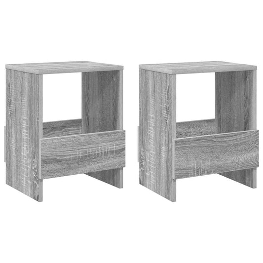 vidaXL Ράφι Περιοδικών 2 pcs Γκρίζο Σονομα 35 x 30 x 45 εκ.