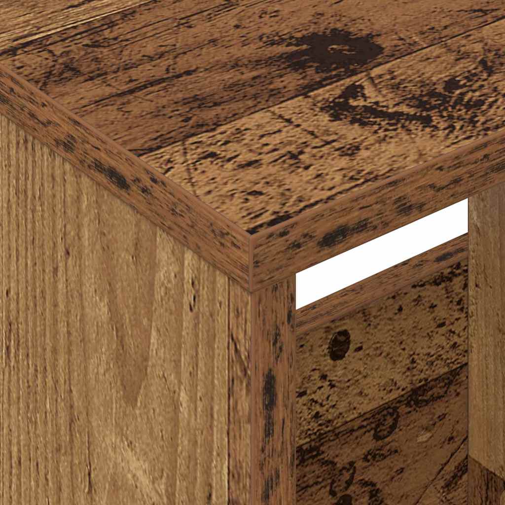 vidaXL Ράφι Περιοδικών 2 pcs Παλιό ξύλο 35 x 30 x 45 εκ.