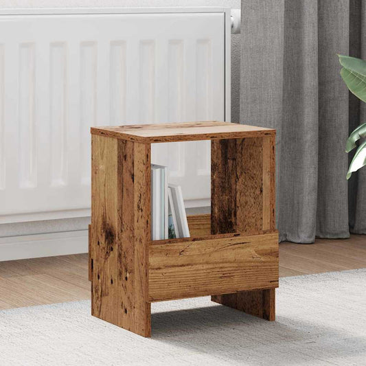 vidaXL Ράφι Περιοδικών 2 pcs Παλιό ξύλο 35 x 30 x 45 εκ.