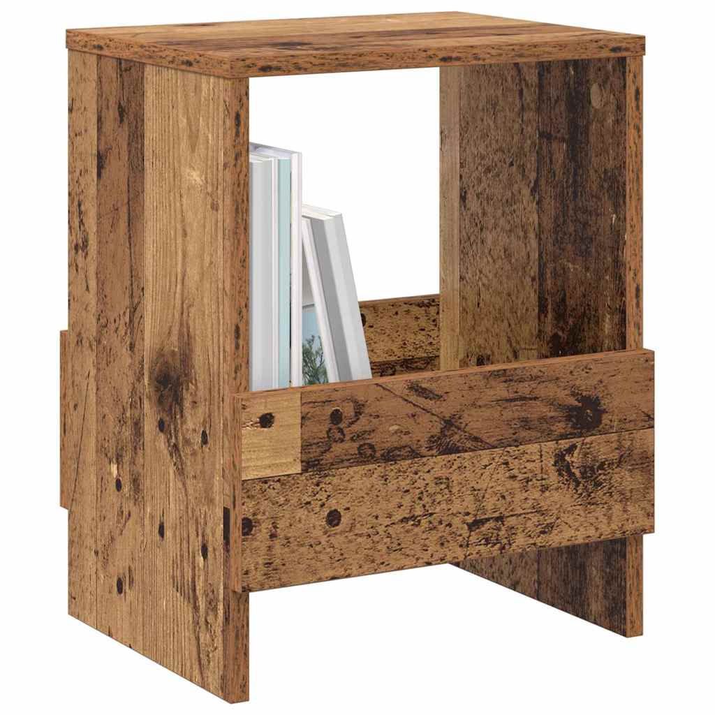 vidaXL Ράφι Περιοδικών 2 pcs Παλιό ξύλο 35 x 30 x 45 εκ.