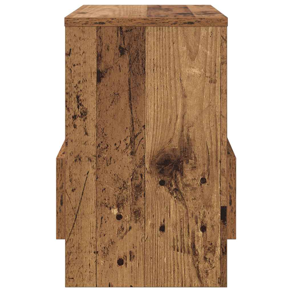 vidaXL Ράφι Περιοδικών 2 pcs Παλιό ξύλο 35 x 30 x 45 εκ.