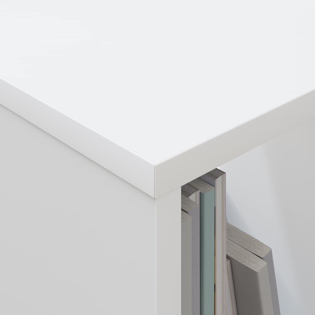 vidaXL Ράφι Περιοδικών Λευκό 68,5 x 30 x 45 εκ.