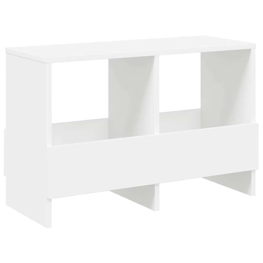 vidaXL Ράφι Περιοδικών Λευκό 68,5 x 30 x 45 εκ.