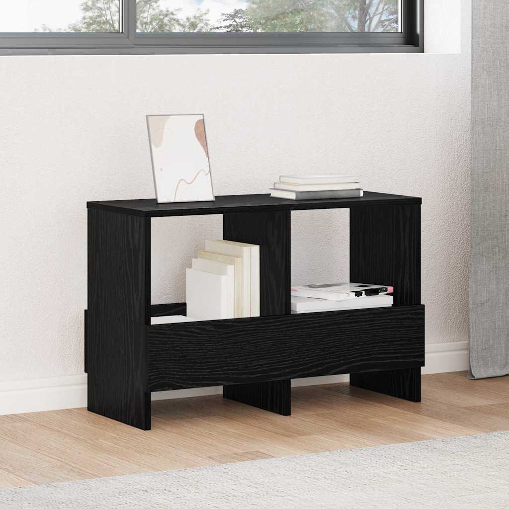 vidaXL Ράφι Περιοδικών Μαύρη Οξυά 68,5 x 30 x 45 εκ.