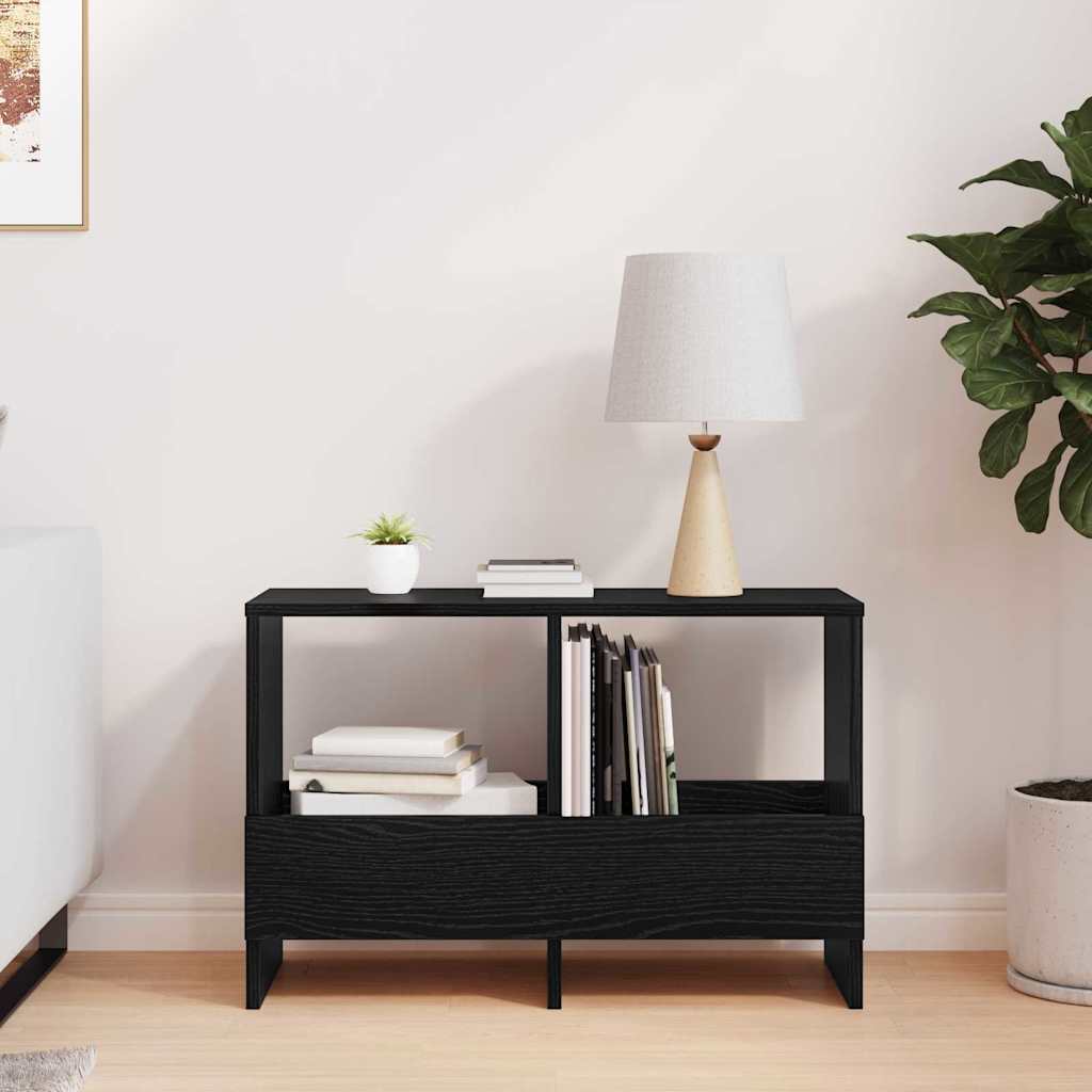 vidaXL Ράφι Περιοδικών Μαύρη Οξυά 68,5 x 30 x 45 εκ.