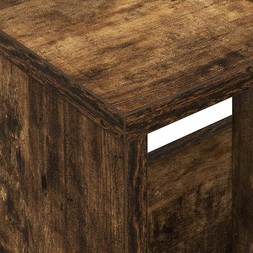 vidaXL Ράφι Περιοδικών Καπνιστό Δρύς 68,5 x 30 x 45 εκ.