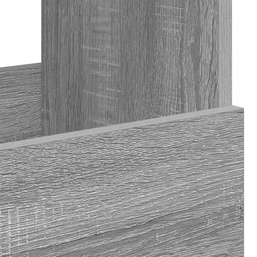 vidaXL Ράφι Περιοδικών Γκρίζο Σονομα 68,5 x 30 x 45 εκ.