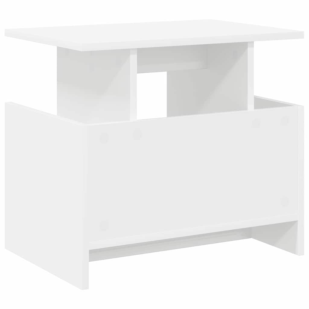 vidaXL Βάση TV Λευκό 50 x 35 x 45 cm Επεξεργασμένο ξύλο