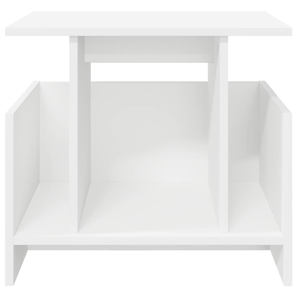 vidaXL Βάση TV Λευκό 50 x 35 x 45 cm Επεξεργασμένο ξύλο