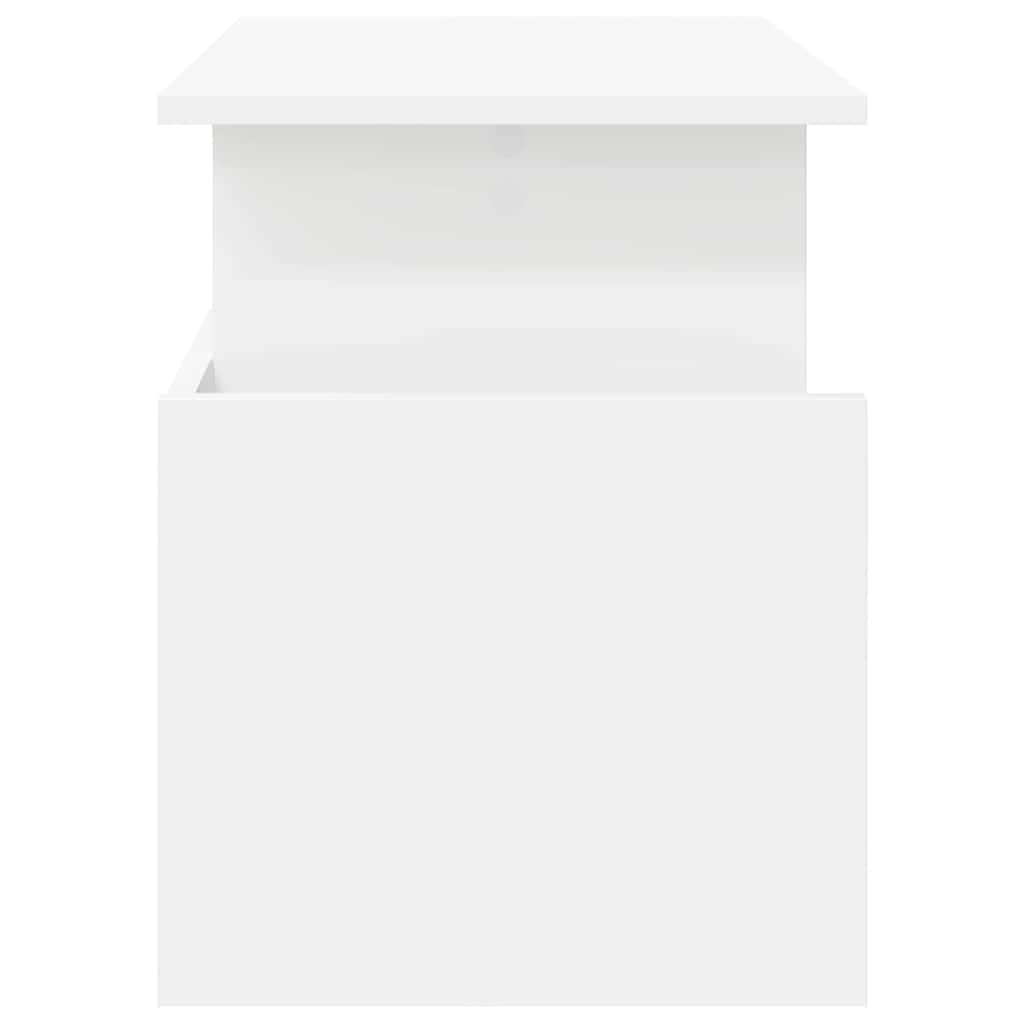 vidaXL Βάση TV Λευκό 50 x 35 x 45 cm Επεξεργασμένο ξύλο