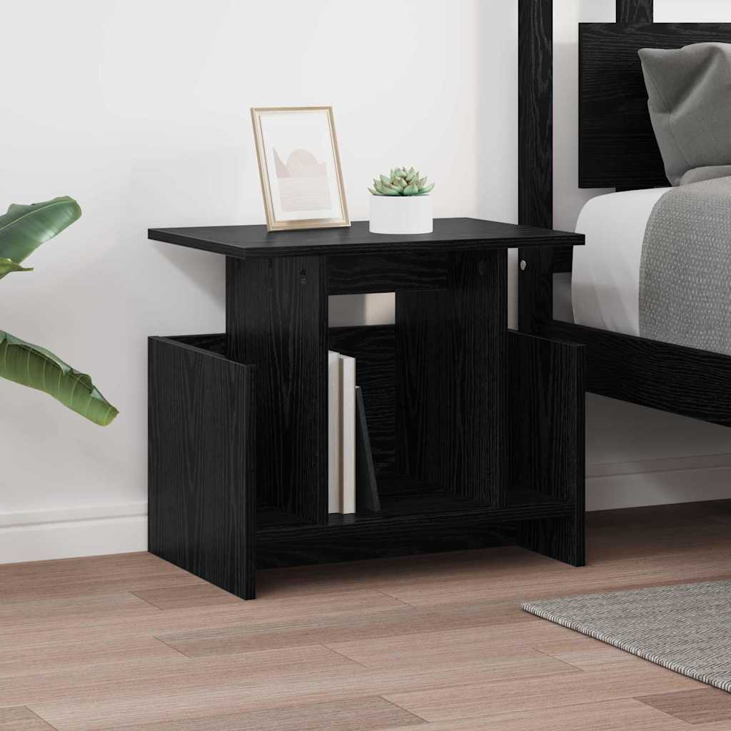 vidaXL Βάση TV Μαύρη Οξυά 50 x 35 x 45 cm Επεξεργασμένο ξύλο