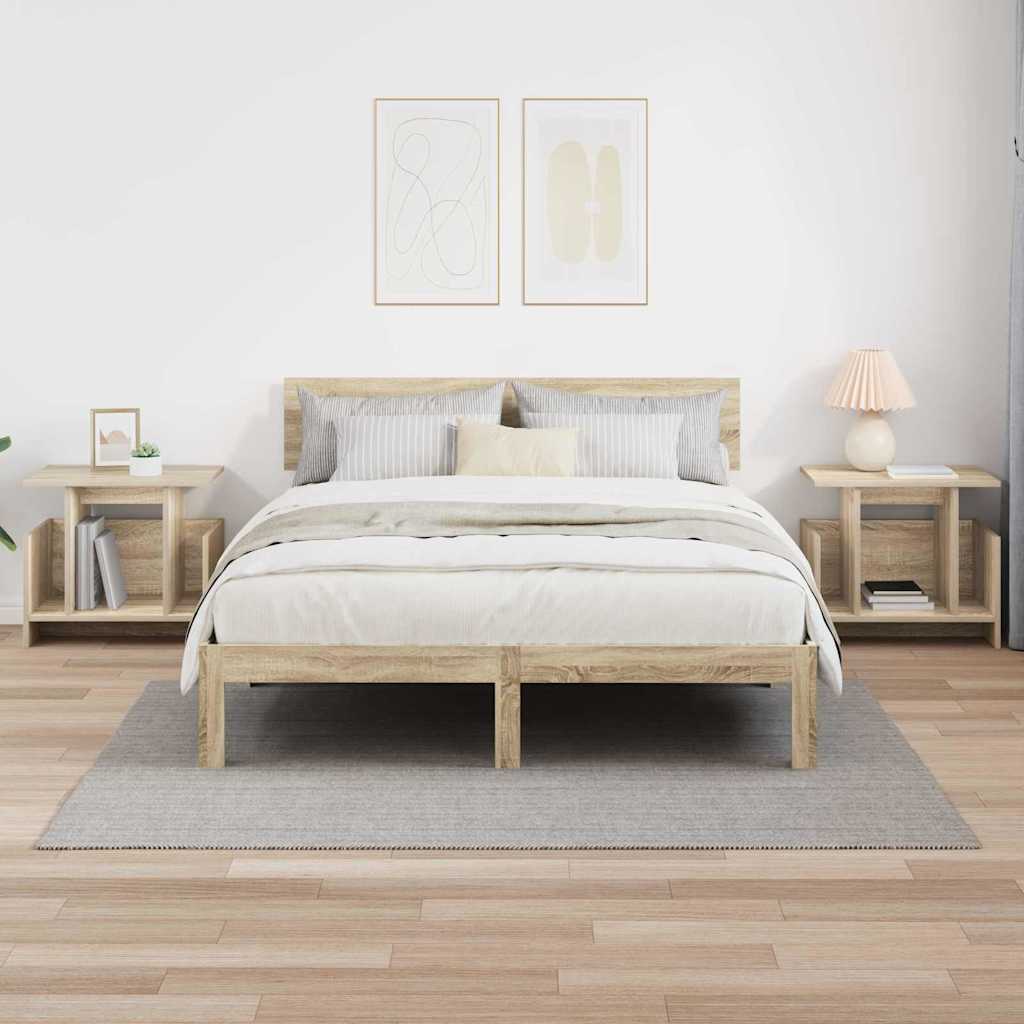 vidaXL Βάση TV 2 pcs Δρύς Sonoma 50 x 35 x 45 cm Επεξεργασμένο ξύλο