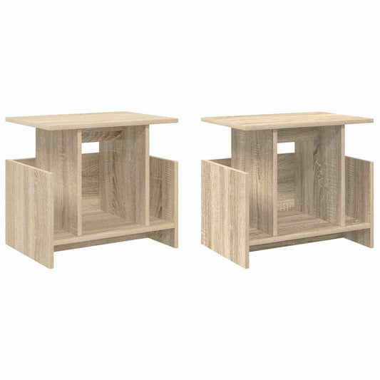 vidaXL Βάση TV 2 pcs Δρύς Sonoma 50 x 35 x 45 cm Επεξεργασμένο ξύλο