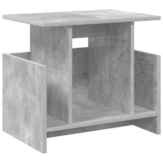 vidaXL Βάση TV 50 x 35 x 45 cm Σκυρόδεμα Γκρι Επεξεργασμένο Ξύλο