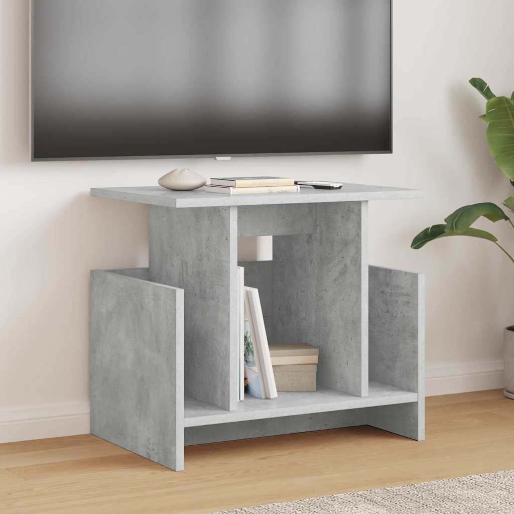 vidaXL Βάση TV 2 pcs Σκυρόδεμα Γκρι 50 x 35 x 45 cm Επεξεργασμένο ξύλο