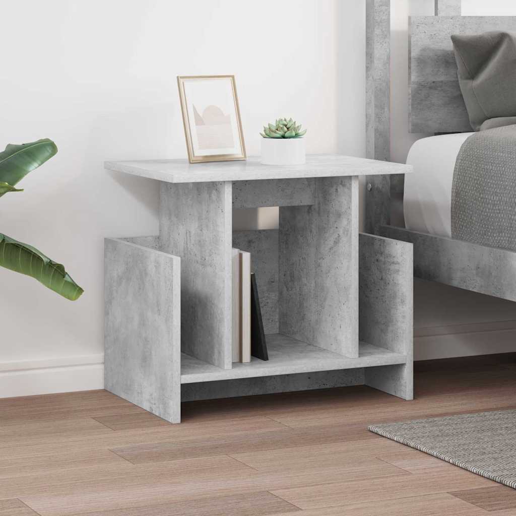 vidaXL Βάση TV 2 pcs Σκυρόδεμα Γκρι 50 x 35 x 45 cm Επεξεργασμένο ξύλο