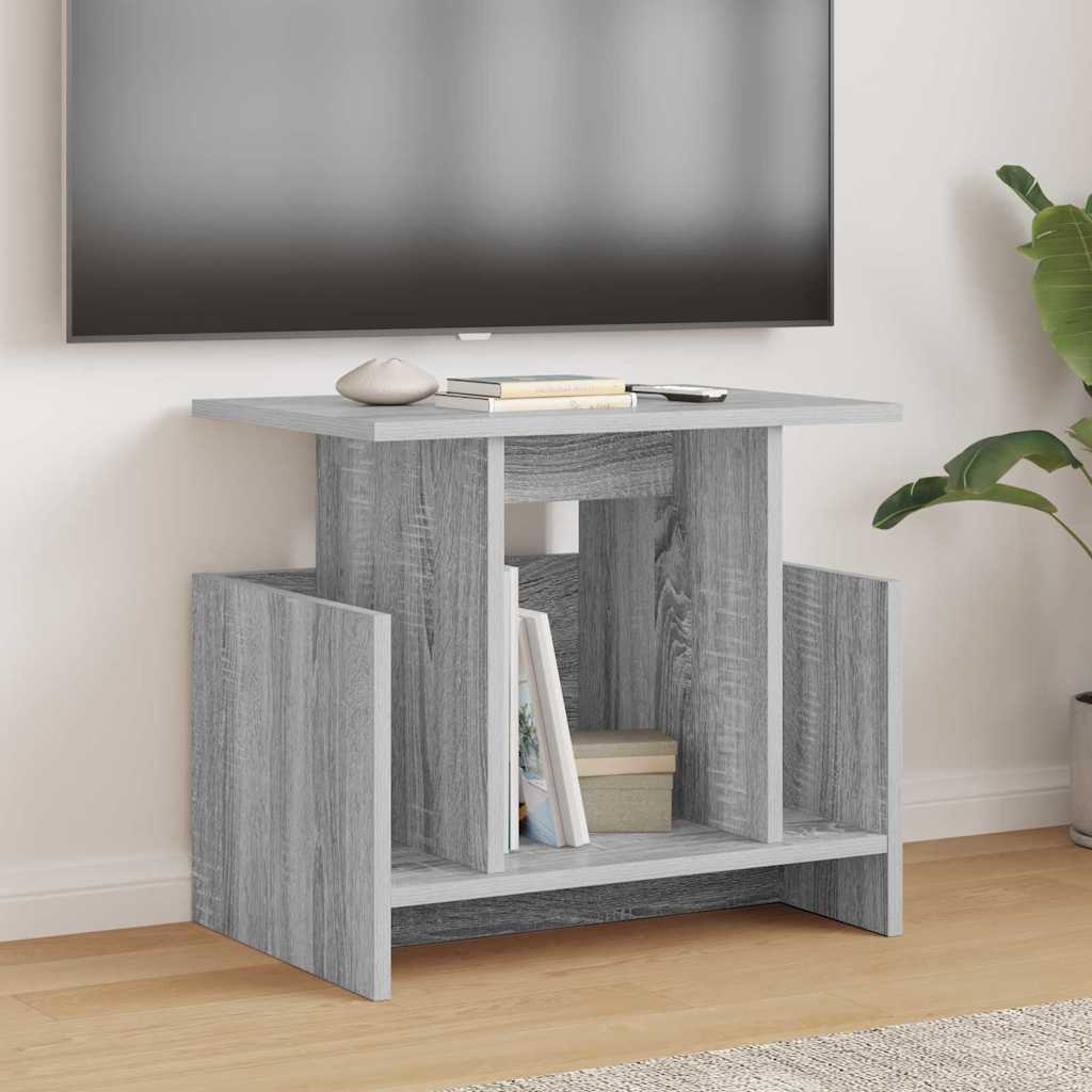 vidaXL Βάση TV 50 x 35 x 45 cm Γκρίζο Σονομα Επεξεργασμένο Ξύλο